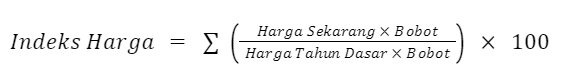 rumus indeks harga setimbang